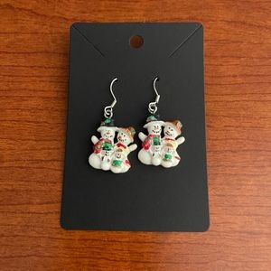 Snow Family- Holiday Earrings